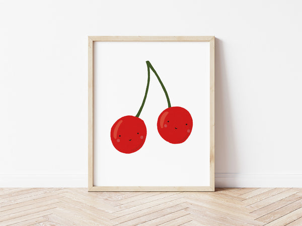 Happy Cherries Print