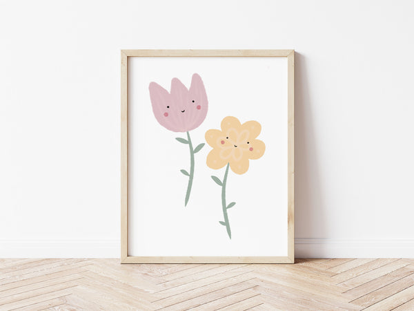 Happy Flowers Print