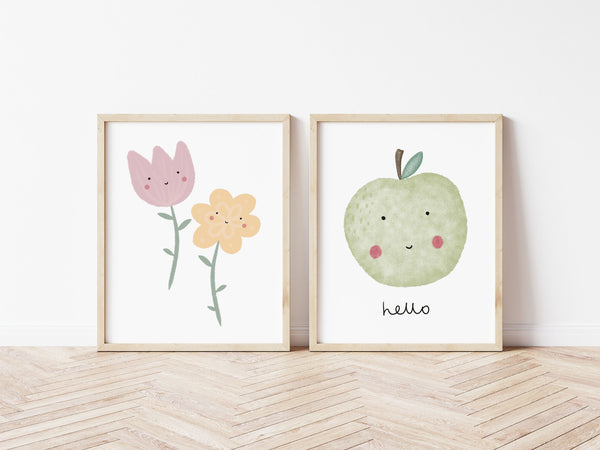 Happy Flowers Print