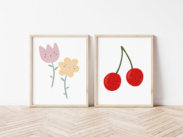 Happy Cherries Print