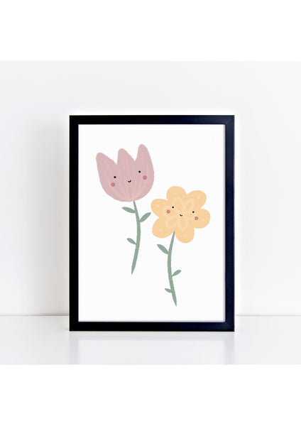 Happy Flowers Print