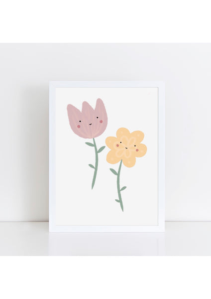 Happy Flowers Print