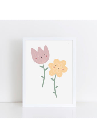 Happy Flowers Print