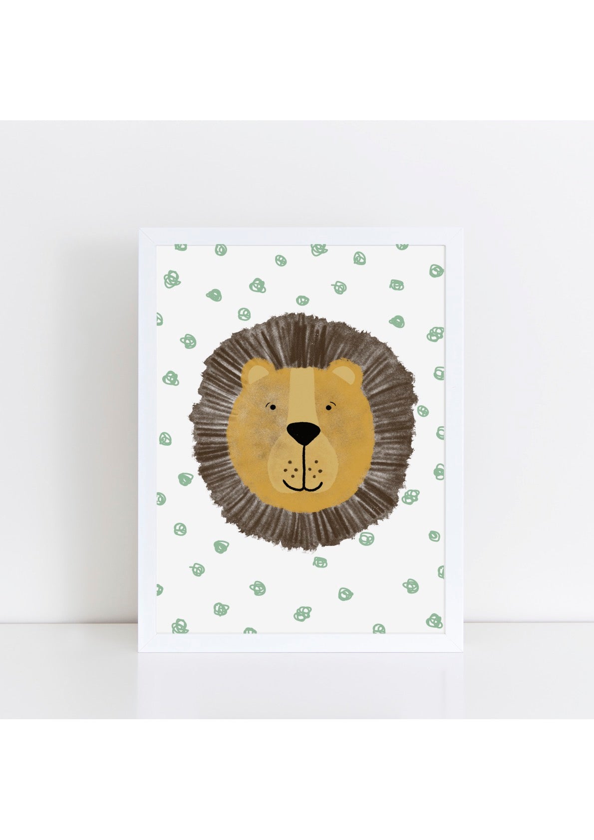 Happy Lion Print - Spotty