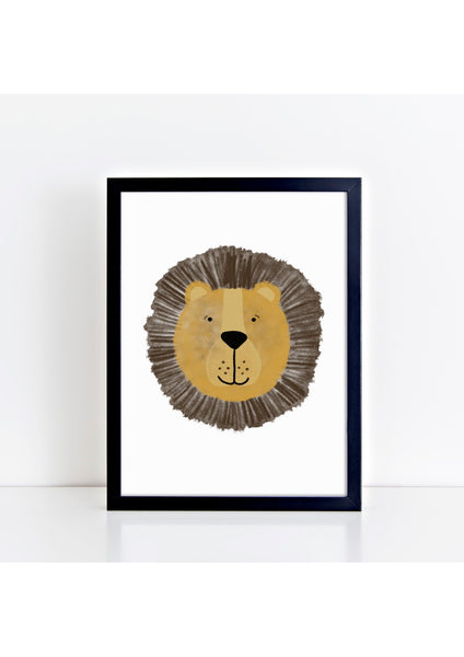 Happy Lion Print