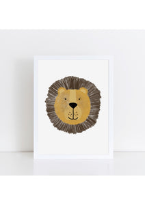 Happy Lion Print
