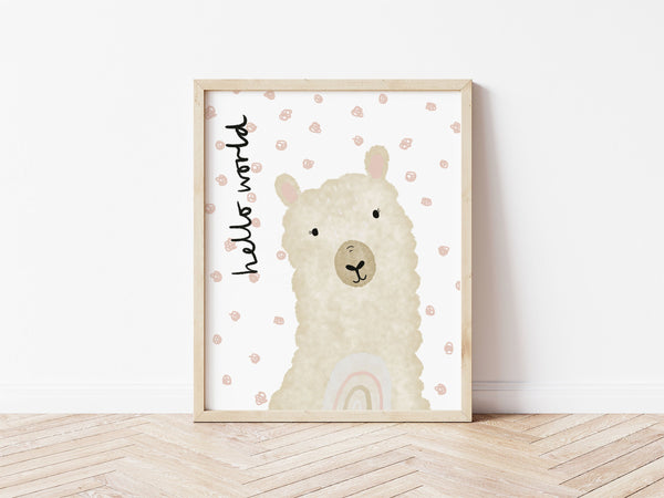 Happy Llama - Spotty Hello World