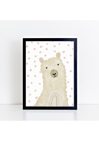 Happy Llama Print - Spotty