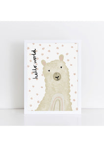 Happy Llama - Spotty Hello World