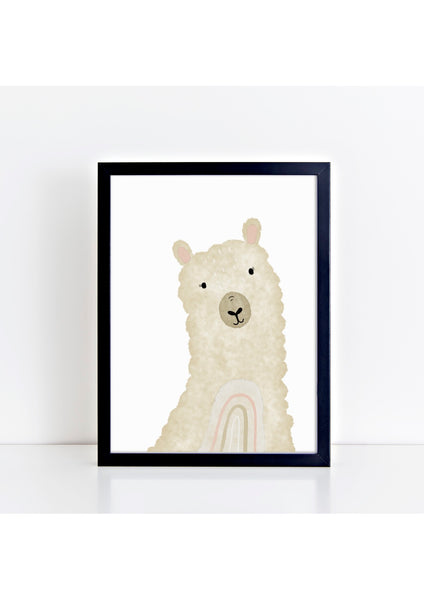 Happy Llama Print