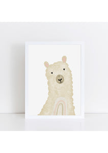 Happy Llama Print