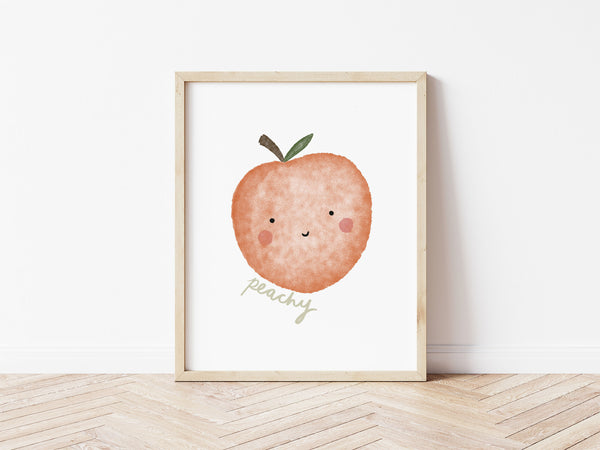 Happy Peach Print