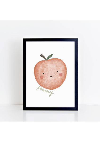Happy Peach Print