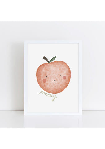 Happy Peach Print