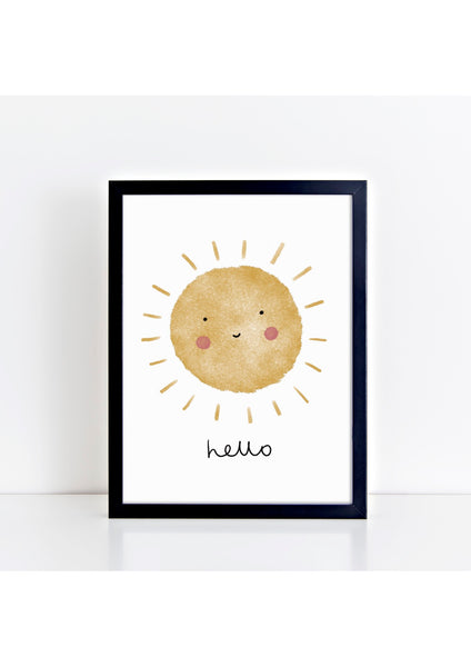 Happy Sun Print - Hello