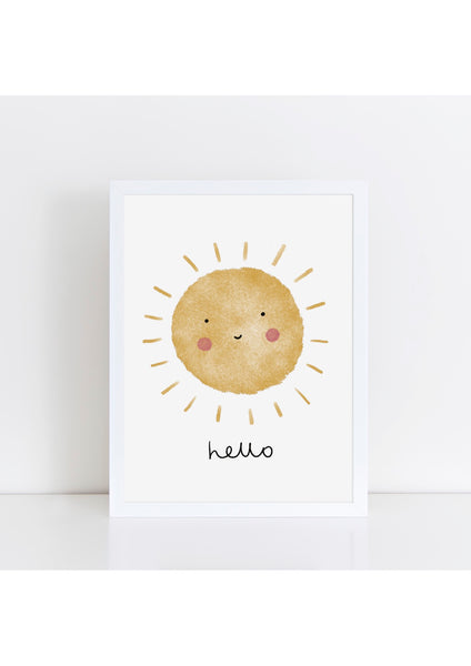 Happy Sun Print - Hello