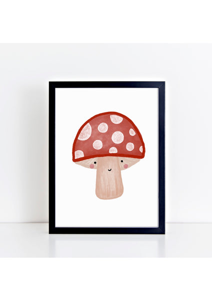 Happy Toadstool Print