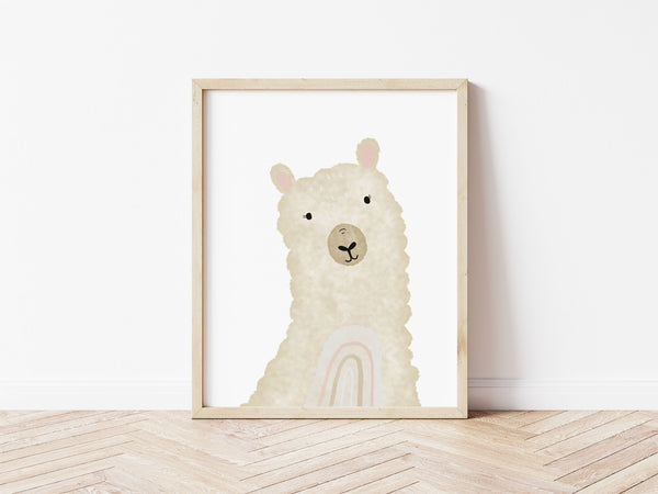 Happy Llama Print