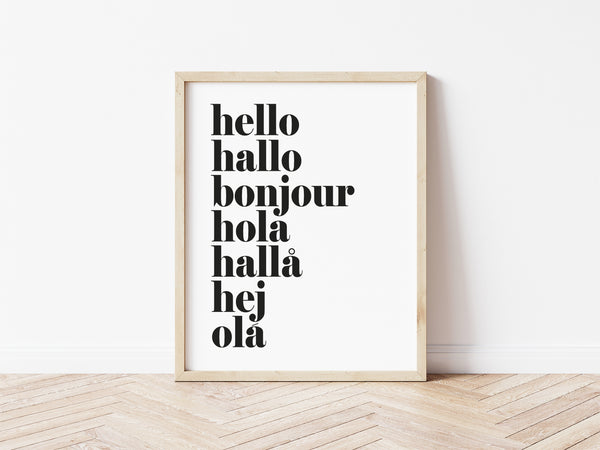 hello hallo Print