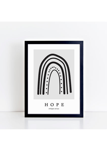 Hope Latin - Grey Print