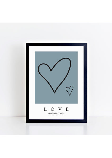 Love Latin - GreyBlue/Black Print