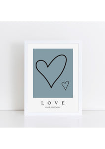 Love Latin - GreyBlue/Black Print