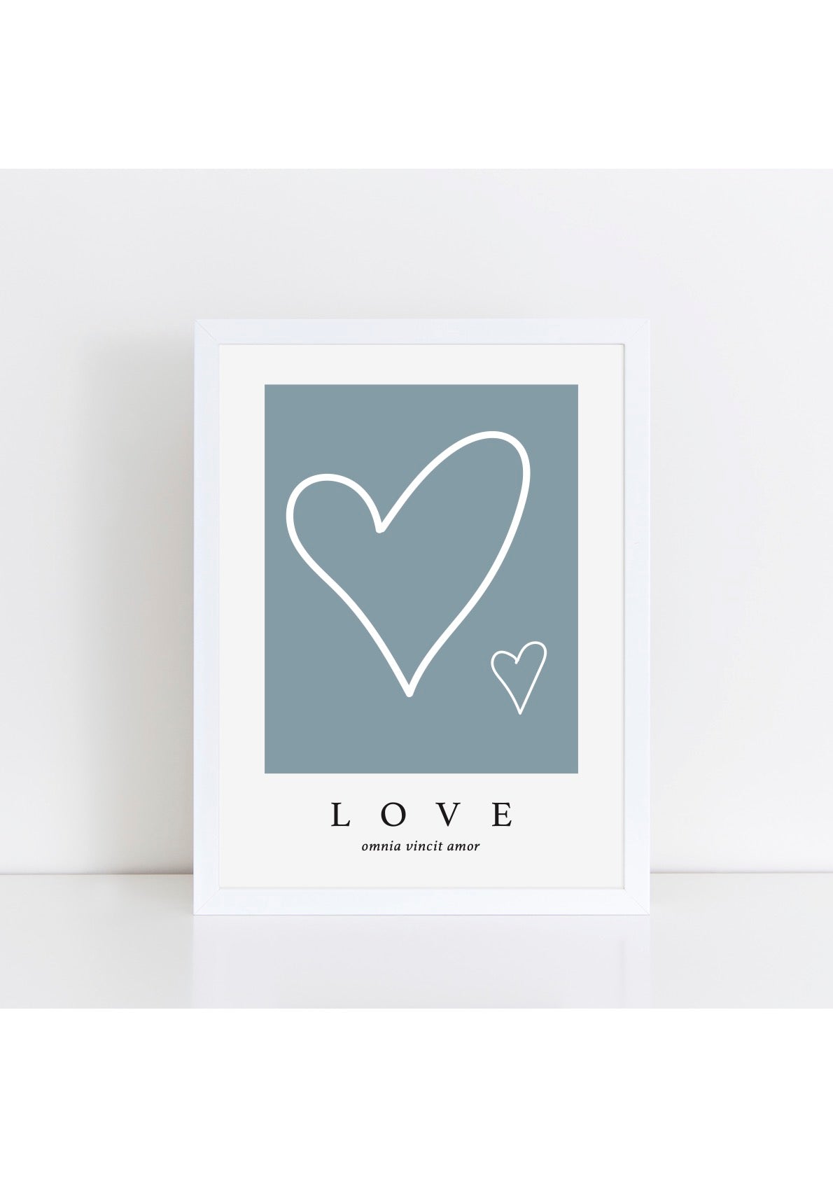 Love Latin - GreyBlue/White Print