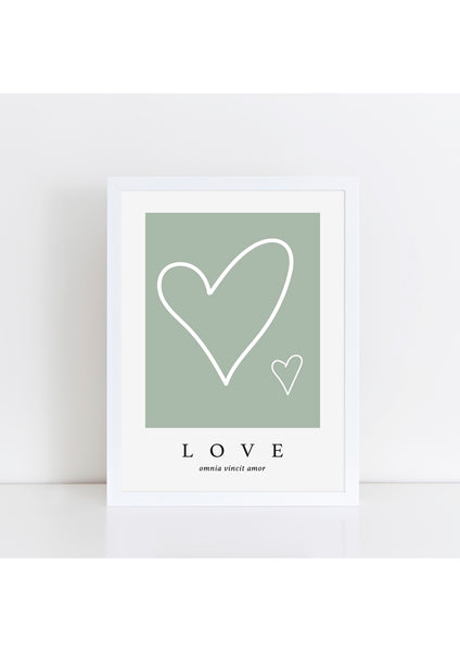 Love Latin - Sage/White Print