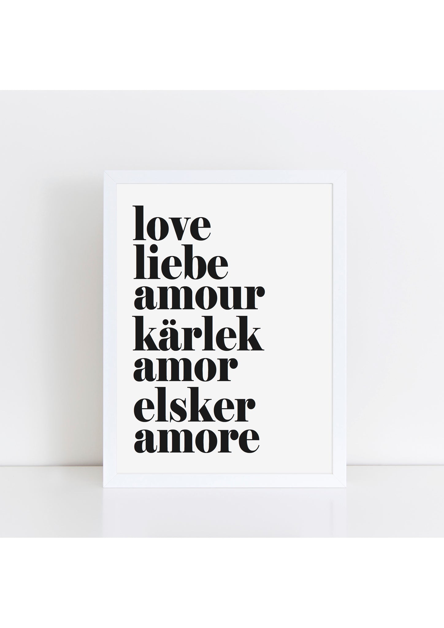 love liebe Print