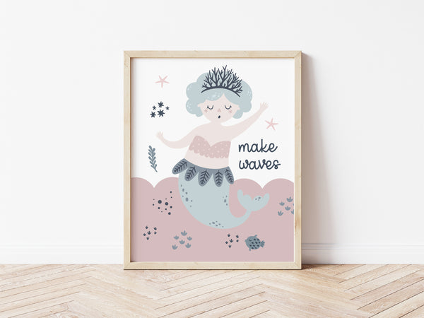 Mermaid - Make Waves Print