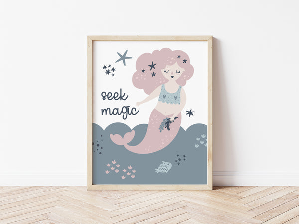 Mermaid - Seek Magic Print