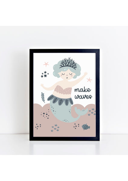 Mermaid - Make Waves Print