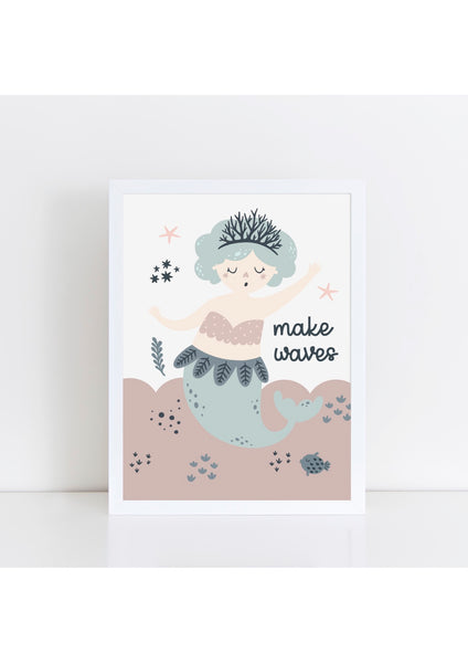 Mermaid - Make Waves Print