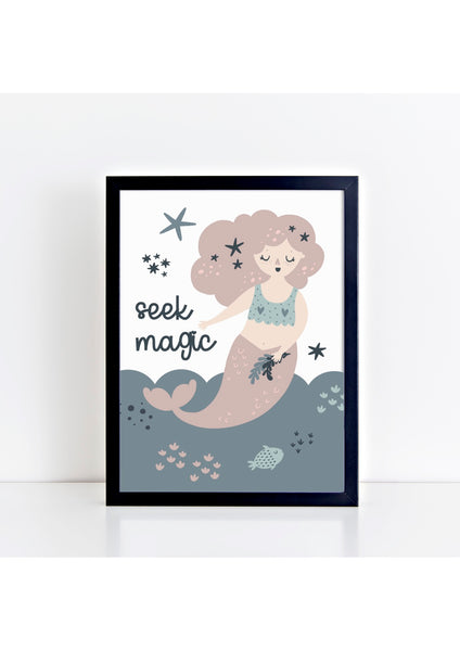 Mermaid - Seek Magic Print