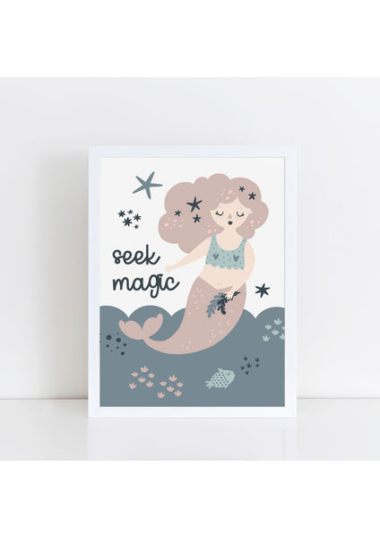 Mermaid - Seek Magic Print