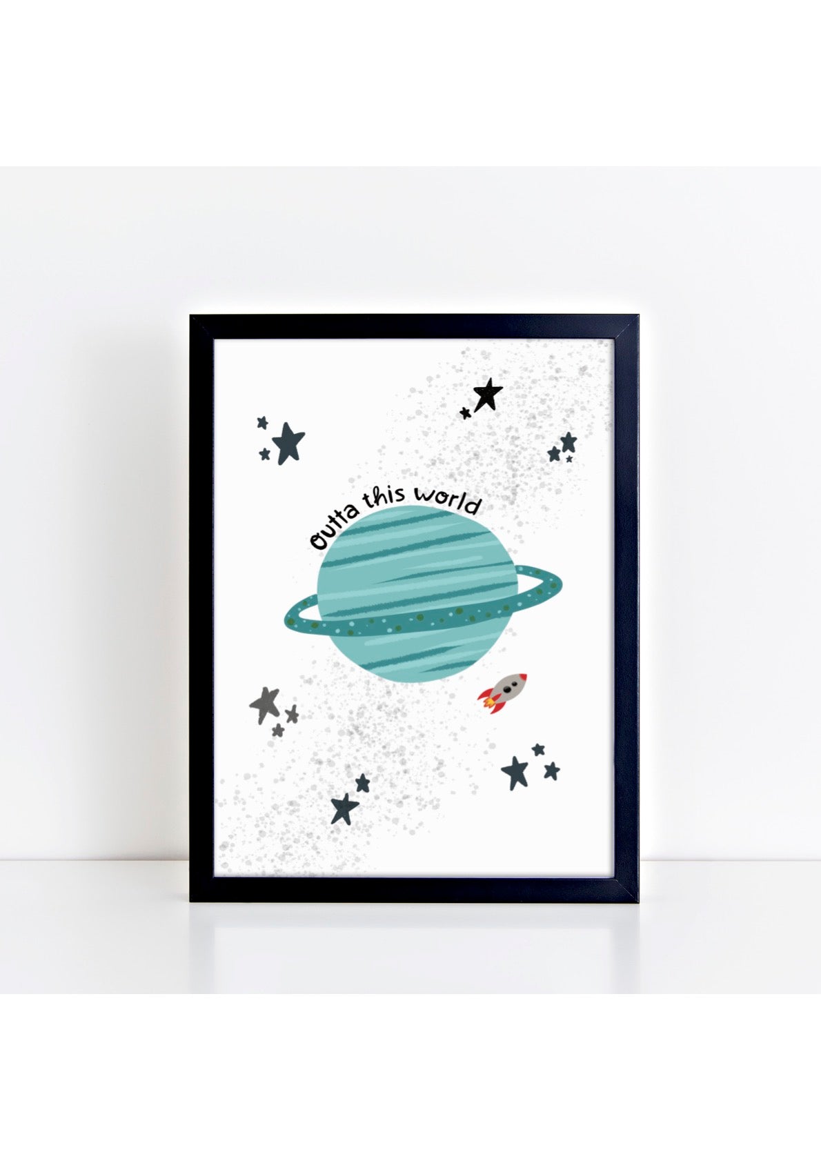 Outta This World White Print