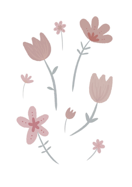 Pastel Flowers Print