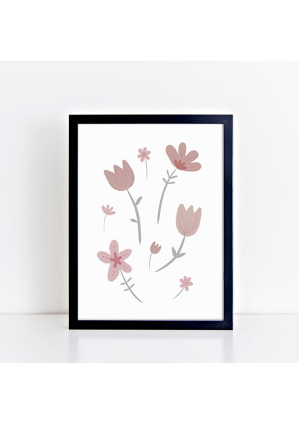 Pastel Flowers Print