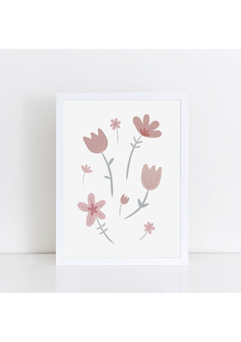 Pastel Flowers Print