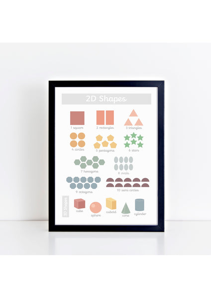 Shapes Print - muted