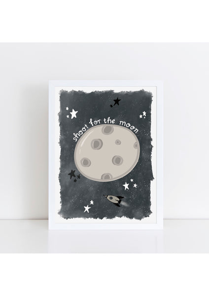 Shoot for the Moon Print