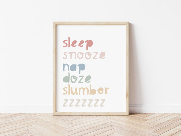 Sleep Snooze Print