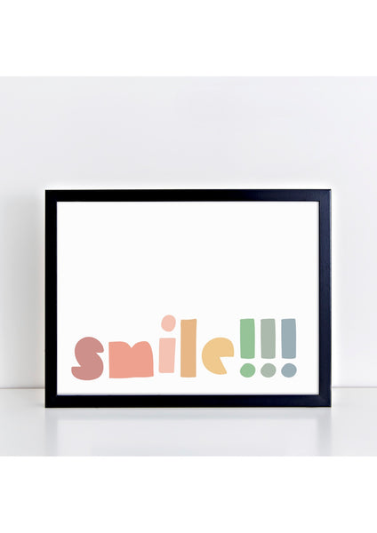 Smile Landscape Print - Muted