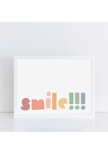 Smile Landscape Print - Muted