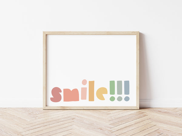 Smile Landscape Print - Muted