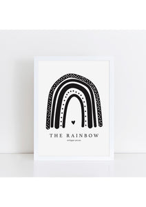 The Rainbow Print - black