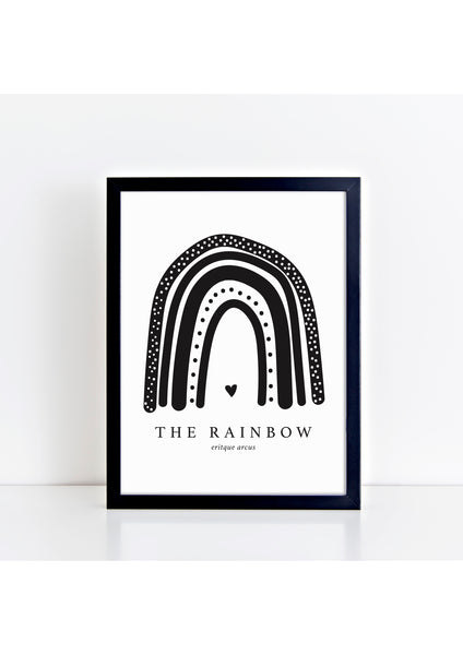 The Rainbow Print - black