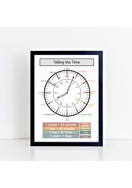 Time black Print - muted