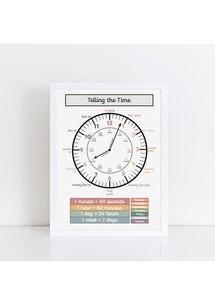 Time black Print - muted