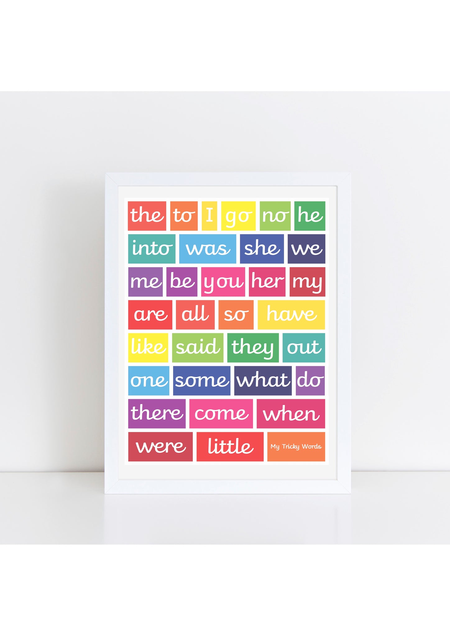 Tricky Words Print - brights